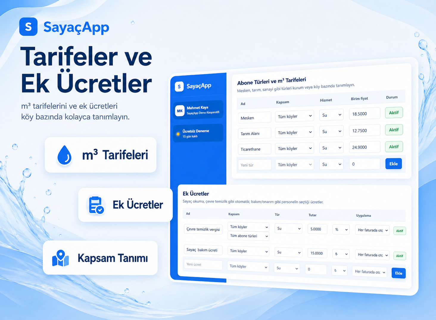 Tarifeler ve Ek Ücretler